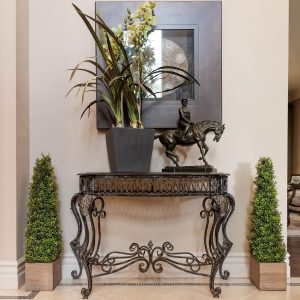 Season's Need 2.8ft Artificial Boxwood Topiary Tree 34inch Tall with Wooden Pots for Outdoor & Indoor Porch Décor 2-Set