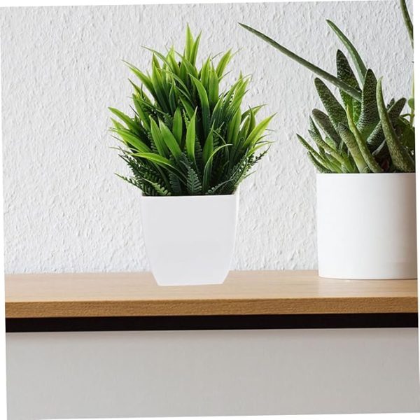 Cabilock Small Fake Bonsai Plant Artificial Potted Realistic Greenery Decor for Home Office 1pc - Image 3